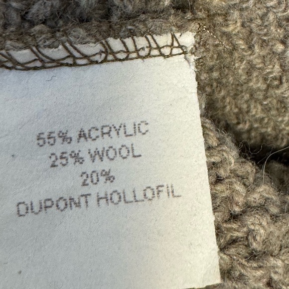 Vintage Alps Knit Zip Cardigan XL Mens Tan Black Wool Outdoors Camping Grandpa - Picture 10 of 11